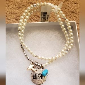 Double layered bracelet